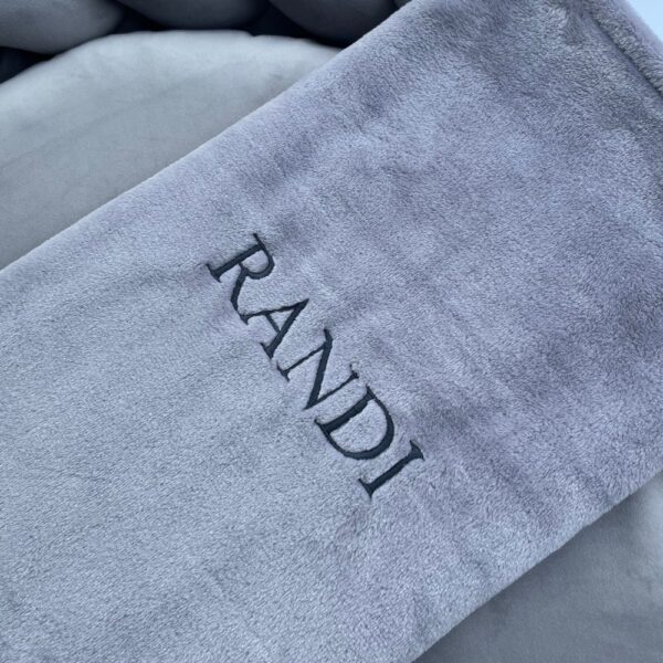 Personalizowany kocyk –  szary