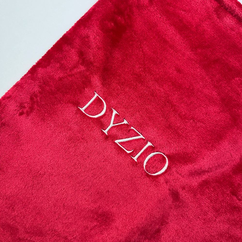 Personalizowany kocyk - czerwony