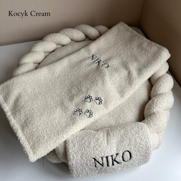 Kocyk Boucle Cream