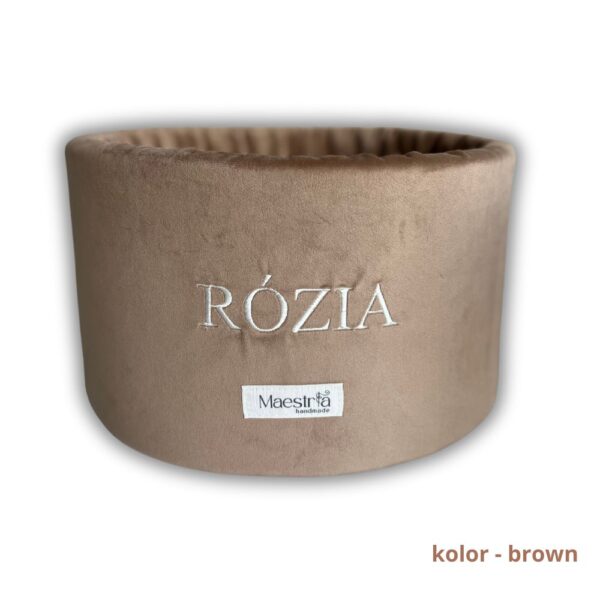 Box welurowy - brown