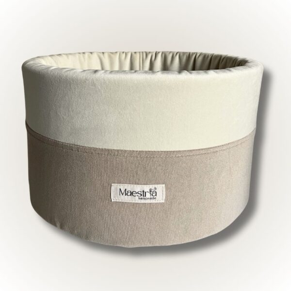 Box na zabawki Elegance kremowo-beżowy