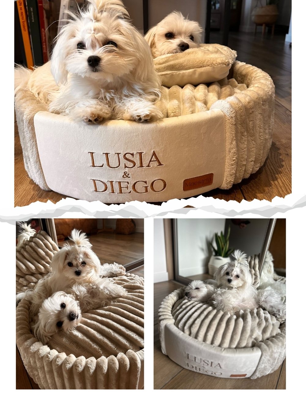 Legowisko Pufa - jasnokremowa - obrazek 5