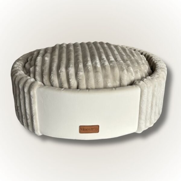 Legowisko Pufa - jasnokremowa