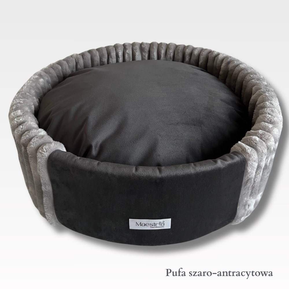 Legowisko Pufa - szaro-antracytowa - obrazek 2