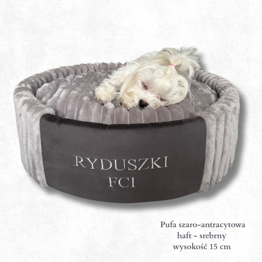 Legowisko Pufa - szaro-antracytowa - obrazek 3