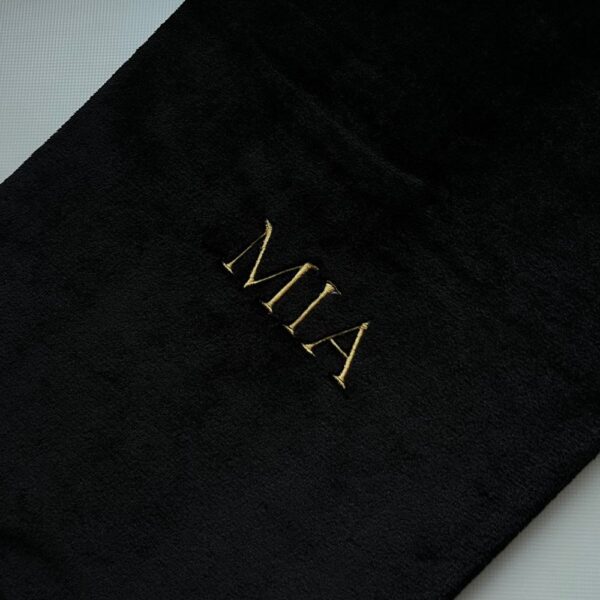 Personalizowany kocyk - czarny