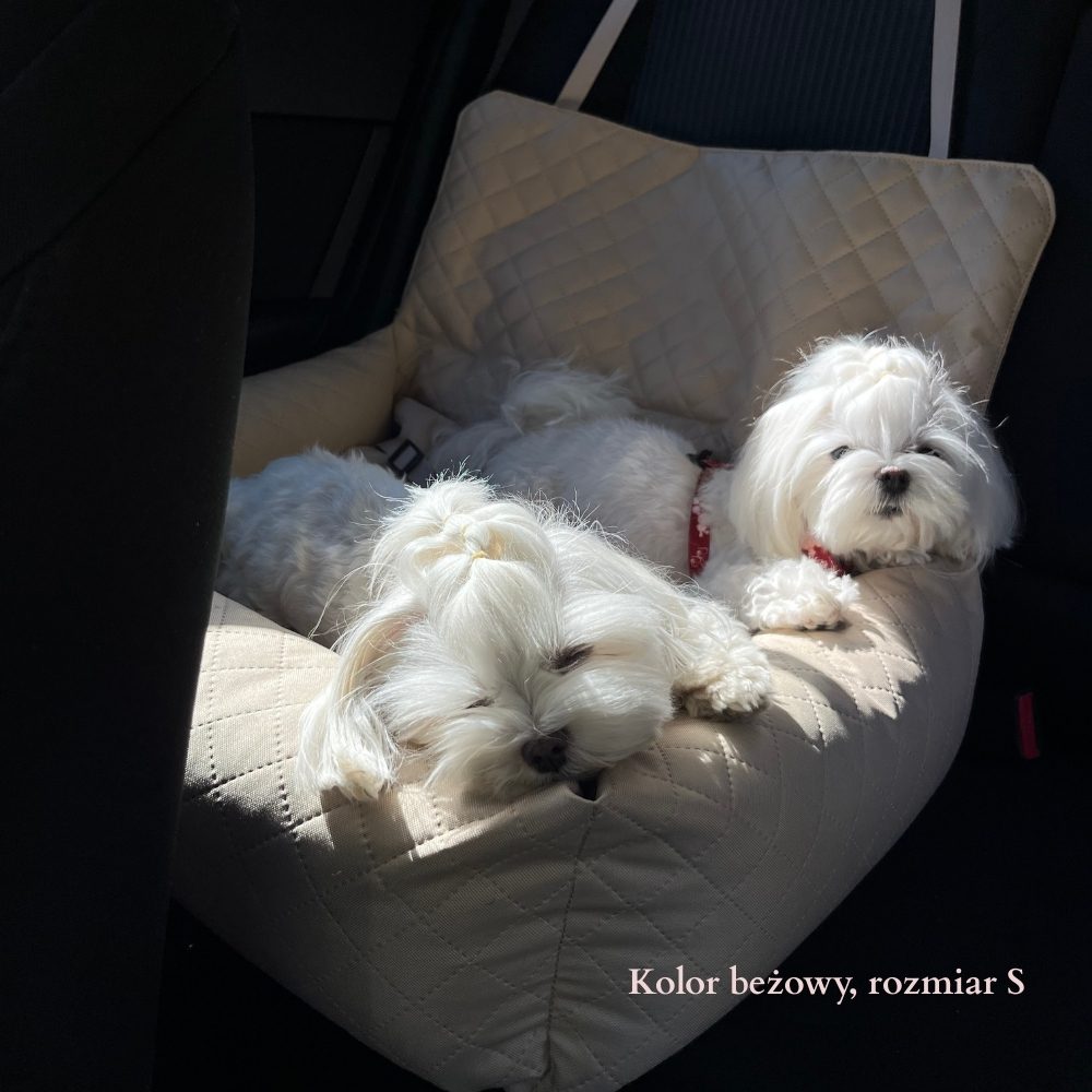 Fotelik do auta - beżowy + pas samochodowy GRATIS - obrazek 5