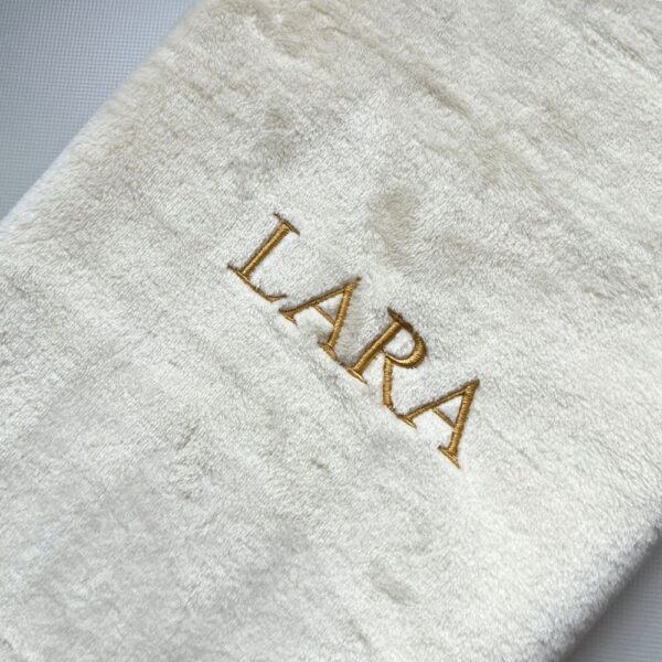 Personalizowany kocyk - kremowy