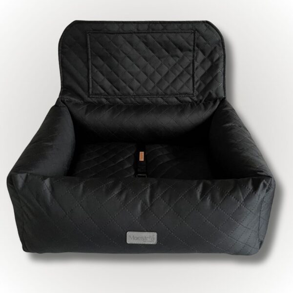 Fotelik do auta - czarny + pas samochodowy GRATIS