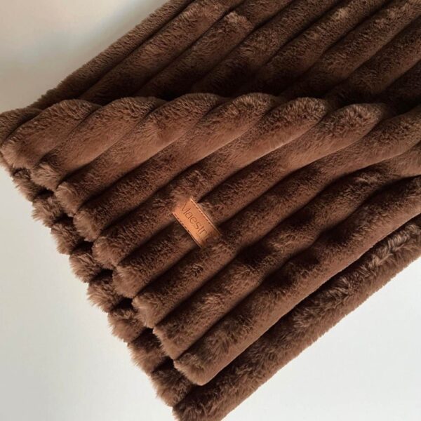 Kocyk Comfy - ciemny brąz