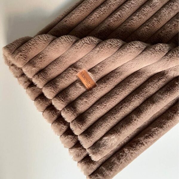 Kocyk Comfy - jasny brąz