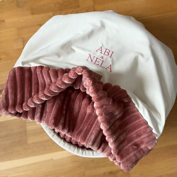 Śpiworek/norka/kocyk 3w1 kremowo-różowy