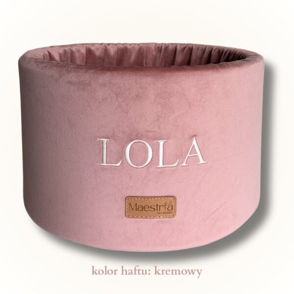Box welurowy - pink