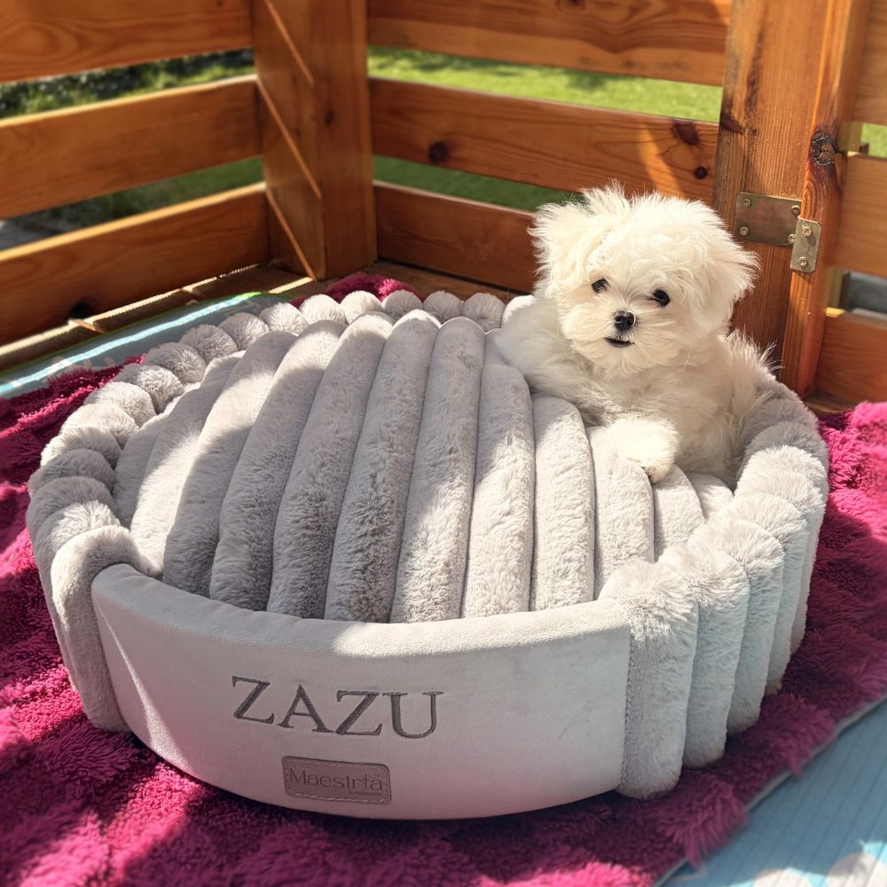 Legowisko Pufa Comfy - szara - obrazek 2