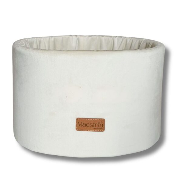 Box welurowy - cream